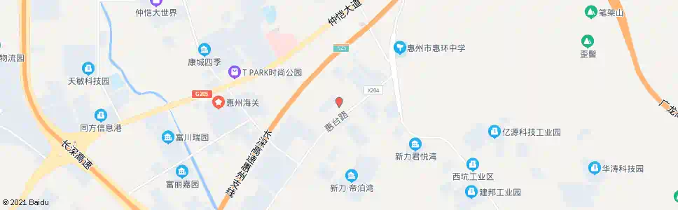 惠州仲恺信访维稳中心_公交站地图_惠州公交_妙搜公交查询2025