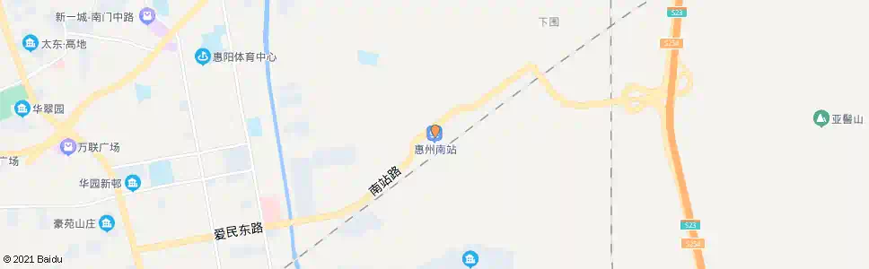 惠州长湖东路南_公交站地图_惠州公交_妙搜公交查询2025