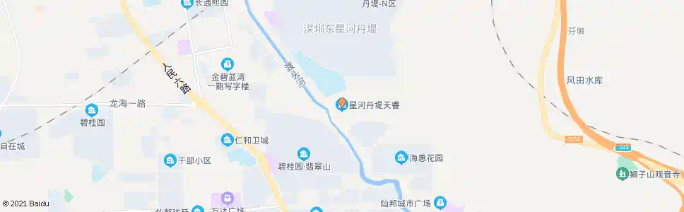 惠州星河丹堤天睿花园_公交站地图_惠州公交_妙搜公交查询2025