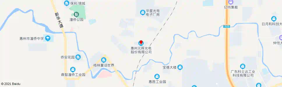 惠州元晖光电_公交站地图_惠州公交_妙搜公交查询2025