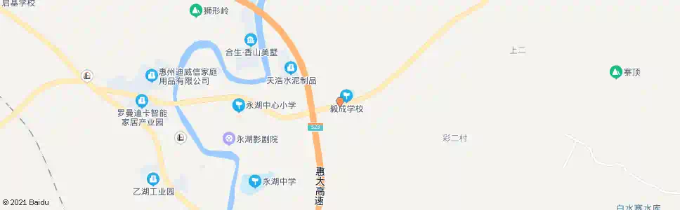 惠州彩一村_公交站地图_惠州公交_妙搜公交查询2025