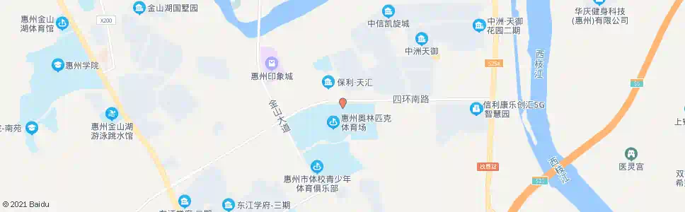 惠州奥林匹克体育场(北门)_公交站地图_惠州公交_妙搜公交查询2025