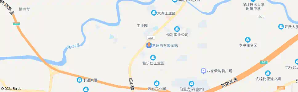 惠州白石学校_公交站地图_惠州公交_妙搜公交查询2025