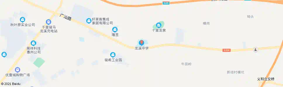 惠州龙溪中学_公交站地图_惠州公交_妙搜公交查询2025