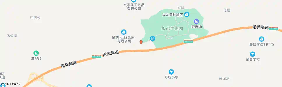惠州永记生态园_公交站地图_惠州公交_妙搜公交查询2025