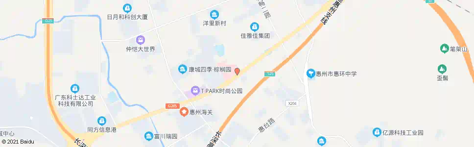 惠州中信惠州医院_公交站地图_惠州公交_妙搜公交查询2025