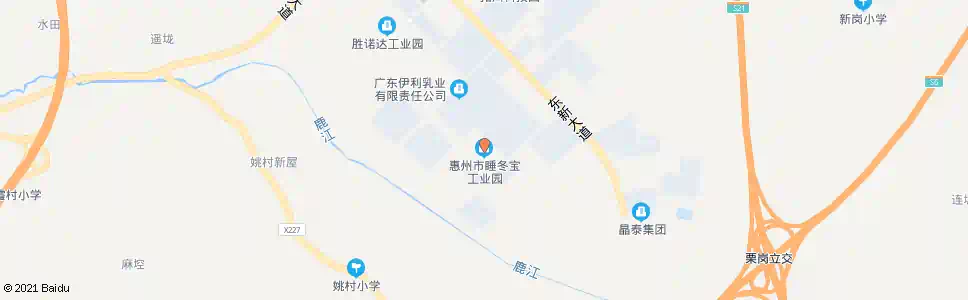 惠州睡冬宝工业园_公交站地图_惠州公交_妙搜公交查询2025