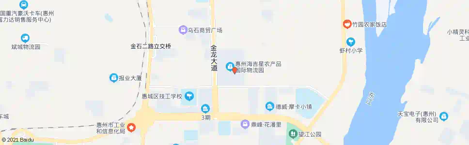 惠州农产品批发中心_公交站地图_惠州公交_妙搜公交查询2025