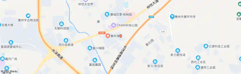 惠州城市佳园_公交站地图_惠州公交_妙搜公交查询2025