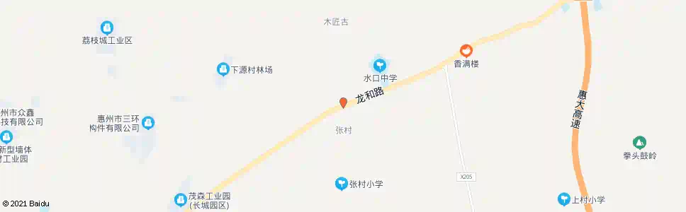 惠州张村_公交站地图_惠州公交_妙搜公交查询2025