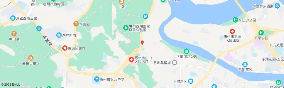惠州银湖大厦_公交站地图_惠州公交_妙搜公交查询2025