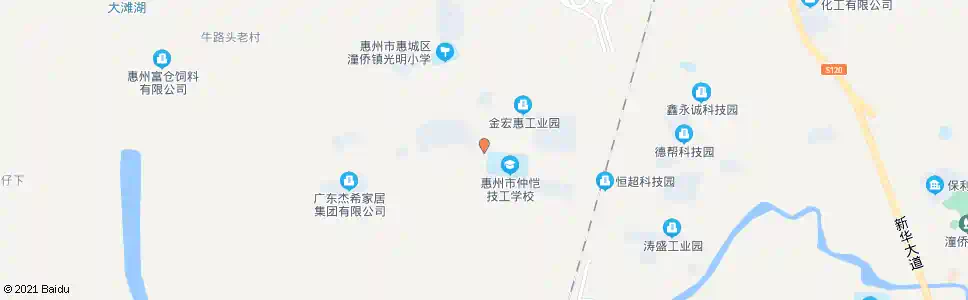 惠州潼侨工业区_公交站地图_惠州公交_妙搜公交查询2025