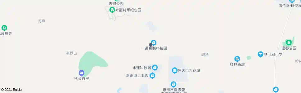 惠州百万花城_公交站地图_惠州公交_妙搜公交查询2025