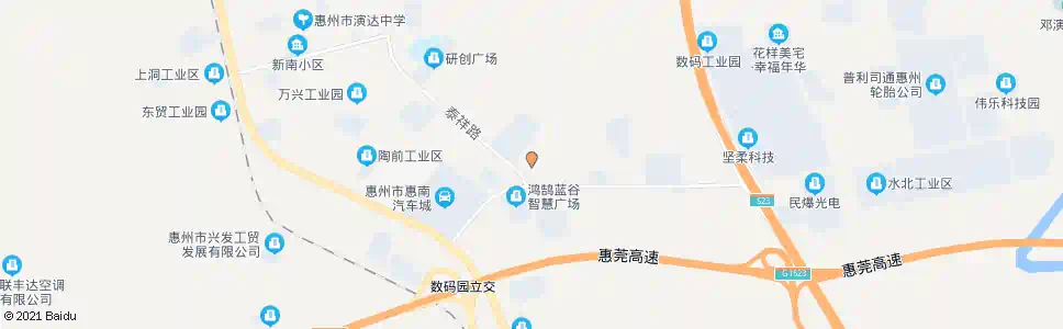 惠州泰祥路_公交站地图_惠州公交_妙搜公交查询2025