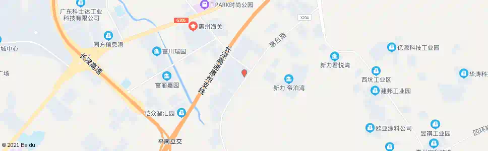 惠州富绅工业园_公交站地图_惠州公交_妙搜公交查询2025