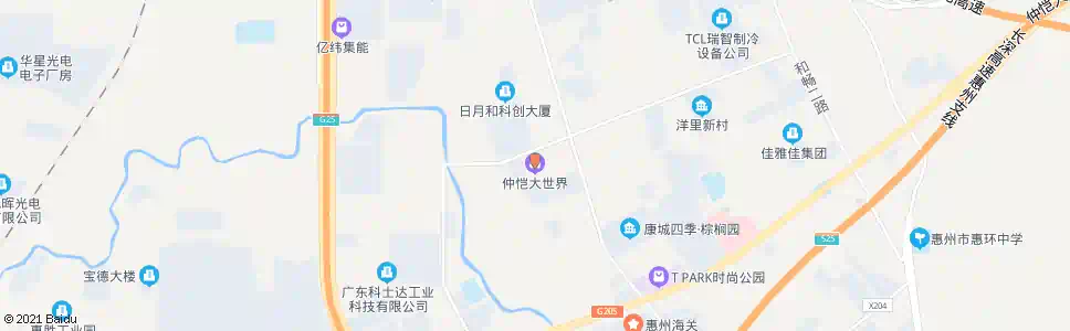 惠州仲恺大世界_公交站地图_惠州公交_妙搜公交查询2025