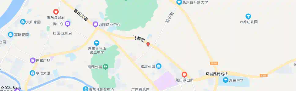 惠州蕉田市场_公交站地图_惠州公交_妙搜公交查询2025