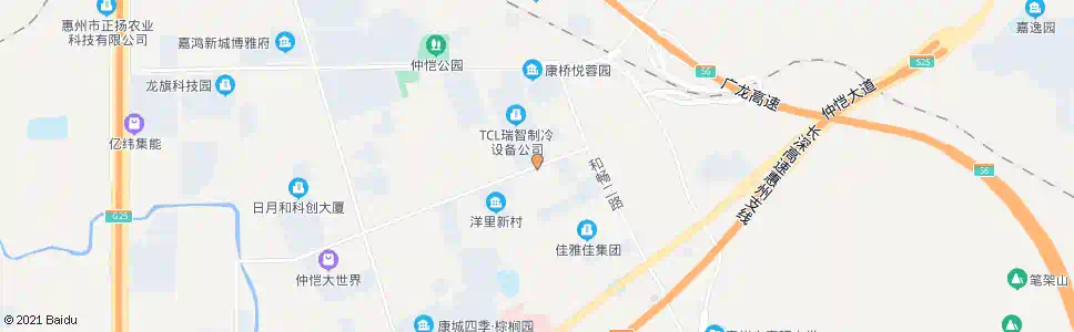 惠州松山工业区_公交站地图_惠州公交_妙搜公交查询2025
