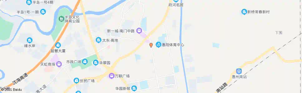 惠州体育路口_公交站地图_惠州公交_妙搜公交查询2025