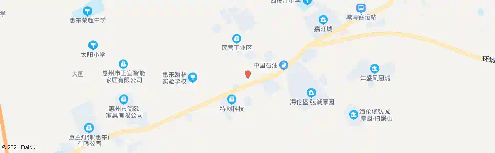 惠州民营工业区路口_公交站地图_惠州公交_妙搜公交查询2025