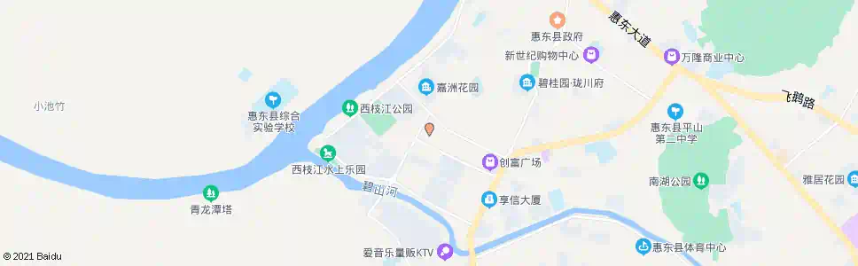 惠州华侨城农副市场_公交站地图_惠州公交_妙搜公交查询2025