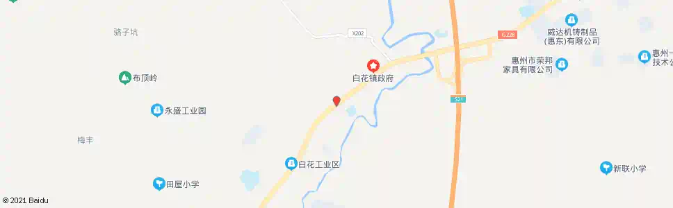 惠州白花中队_公交站地图_惠州公交_妙搜公交查询2025
