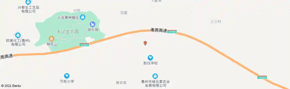 惠州彭白村_公交站地图_惠州公交_妙搜公交查询2025