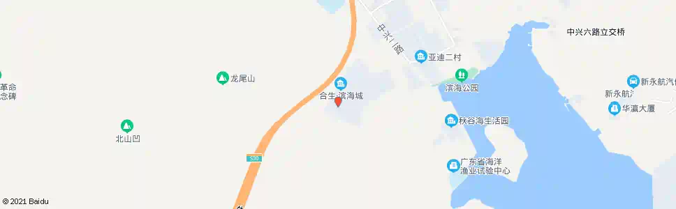 惠州合生滨海城_公交站地图_惠州公交_妙搜公交查询2025