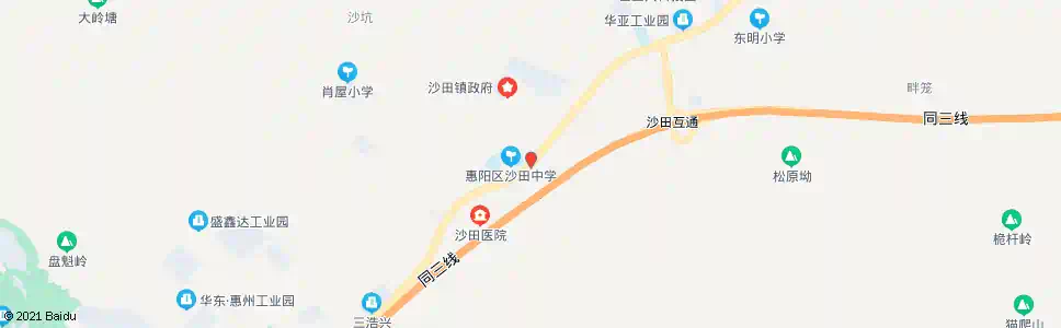 惠州沙田中学_公交站地图_惠州公交_妙搜公交查询2025