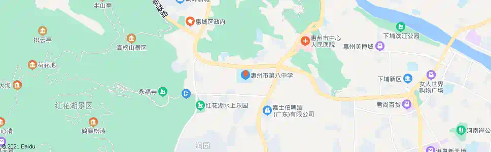 惠州第八中学_公交站地图_惠州公交_妙搜公交查询2025