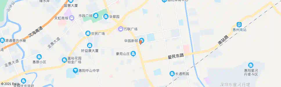 惠州承修二路_公交站地图_惠州公交_妙搜公交查询2025