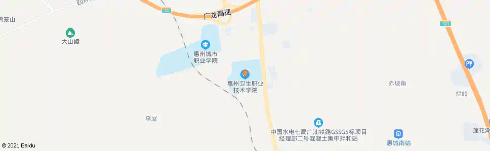 惠州中职城(卫生职业学院)_公交站地图_惠州公交_妙搜公交查询2025