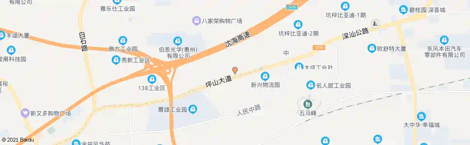 惠州金沙市场(深圳)_公交站地图_惠州公交_妙搜公交查询2025