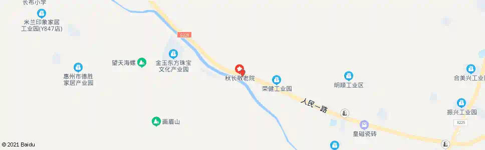 惠州秋长敬老院_公交站地图_惠州公交_妙搜公交查询2025