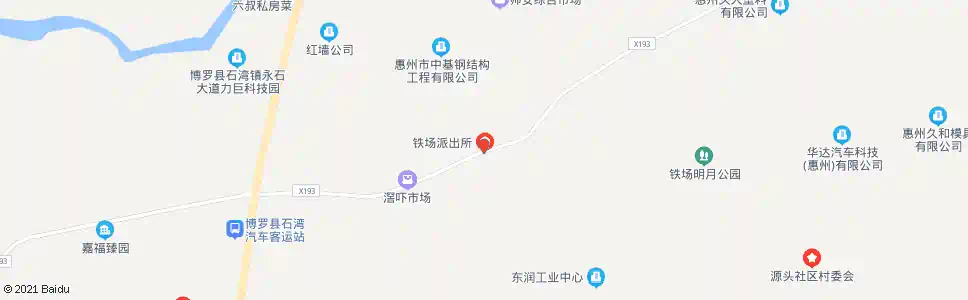 惠州铁场派出所_公交站地图_惠州公交_妙搜公交查询2025