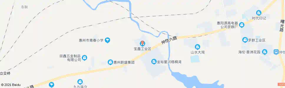 惠州宝鑫工业园_公交站地图_惠州公交_妙搜公交查询2025