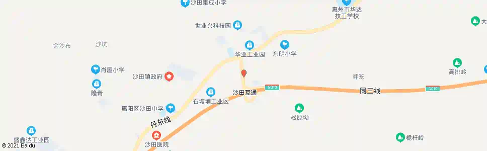 惠州沙田收费站_公交站地图_惠州公交_妙搜公交查询2025
