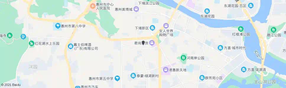惠州桥西街道办_公交站地图_惠州公交_妙搜公交查询2025