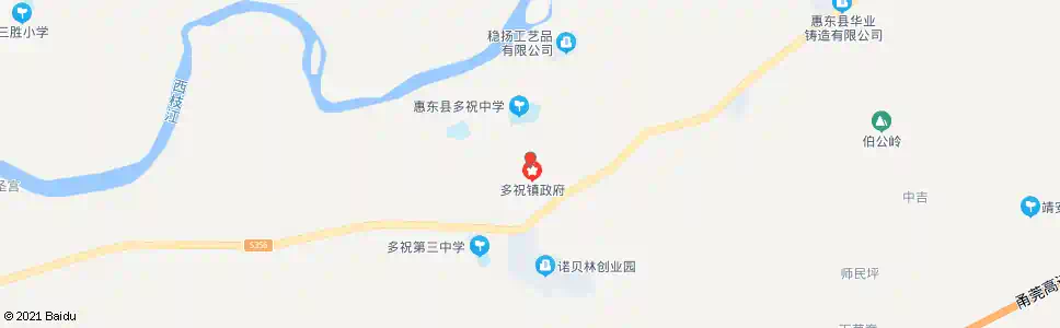 惠州多祝林检站_公交站地图_惠州公交_妙搜公交查询2025