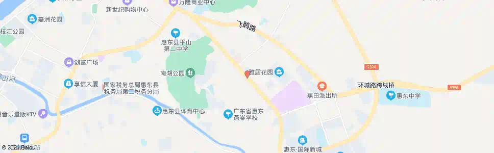 惠州职中路口_公交站地图_惠州公交_妙搜公交查询2025