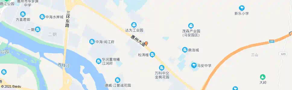惠州沙坣新村_公交站地图_惠州公交_妙搜公交查询2025