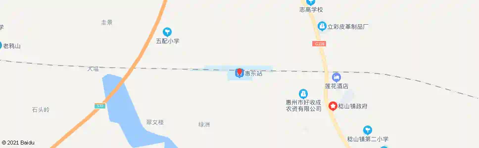 惠州惠东站路口_公交站地图_惠州公交_妙搜公交查询2025