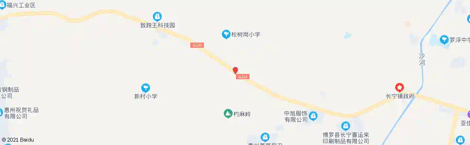 惠州松树岗村_公交站地图_惠州公交_妙搜公交查询2025