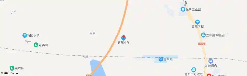 惠州五配村_公交站地图_惠州公交_妙搜公交查询2025