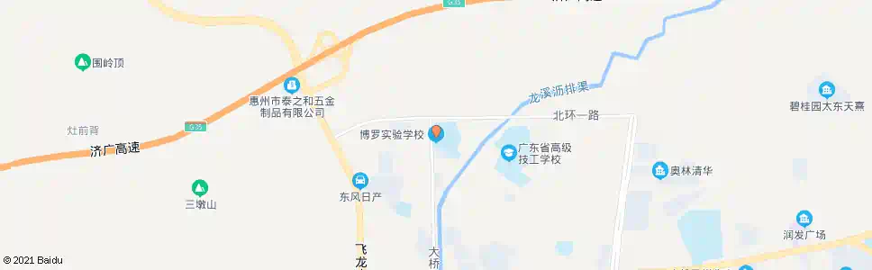 惠州博罗实验学校_公交站地图_惠州公交_妙搜公交查询2025