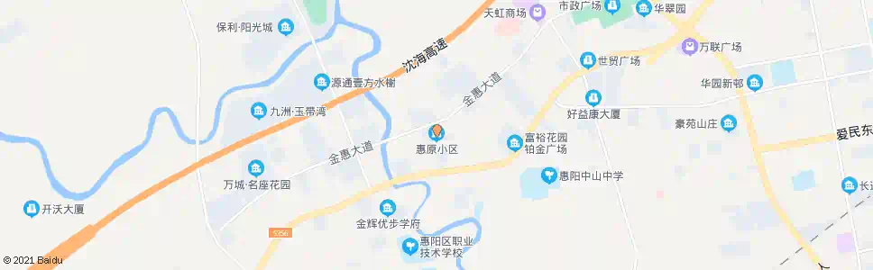 惠州惠原小区_公交站地图_惠州公交_妙搜公交查询2025