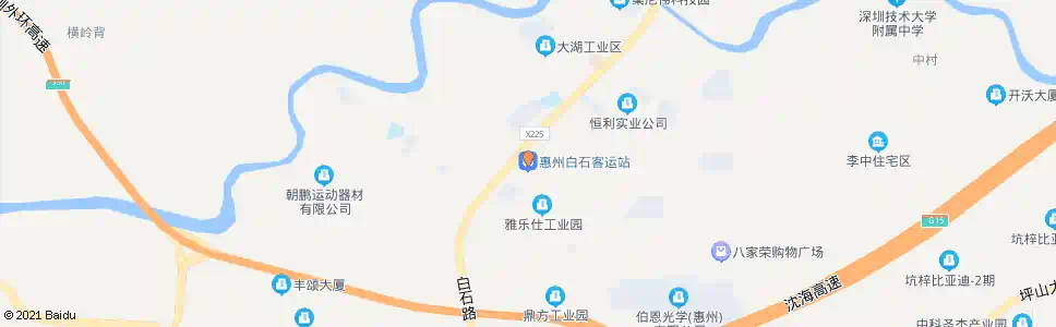 惠州白石客运站_公交站地图_惠州公交_妙搜公交查询2025