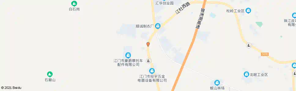江门子绵工业区路口_公交站地图_江门公交_妙搜公交查询2025