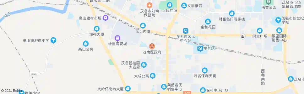 茂名茂南区政府_公交站地图_茂名公交_妙搜公交查询2025