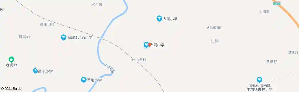 茂名大同中学_公交站地图_茂名公交_妙搜公交查询2025